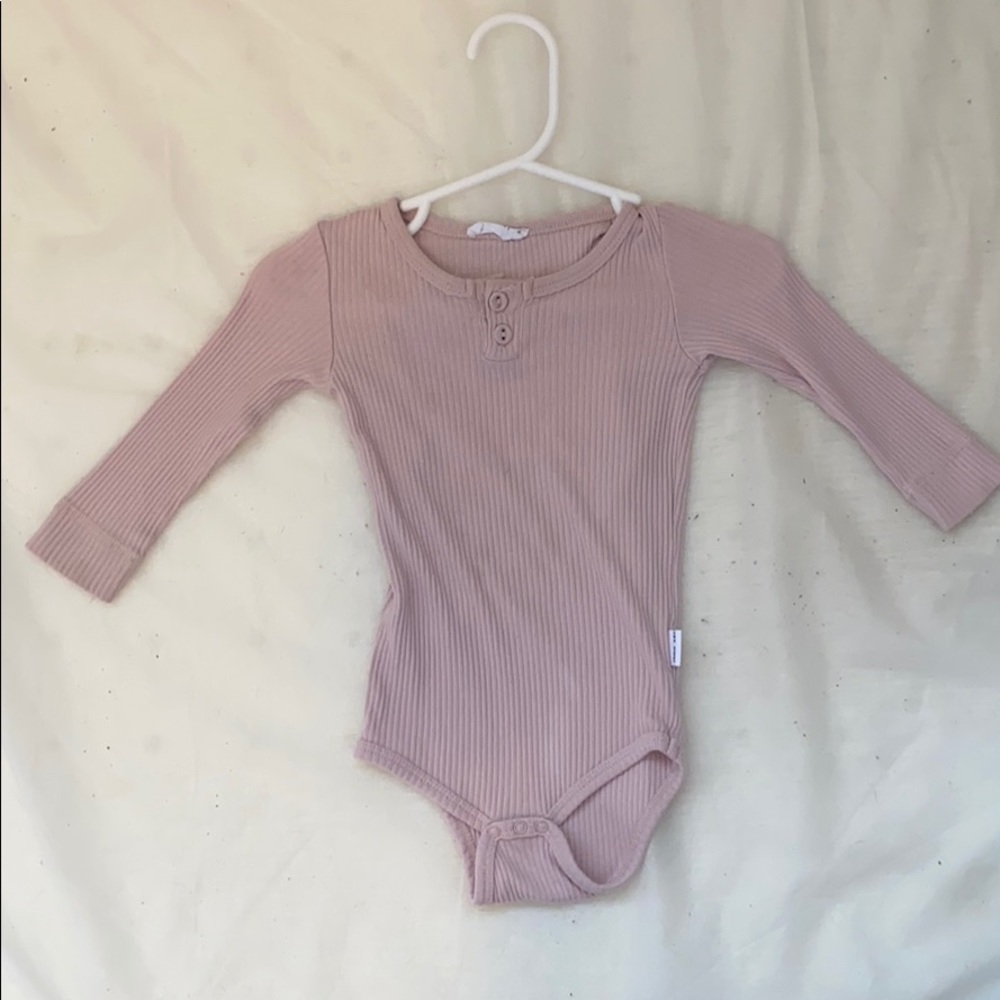 Jamie Kay mauve pink Henley onesie
